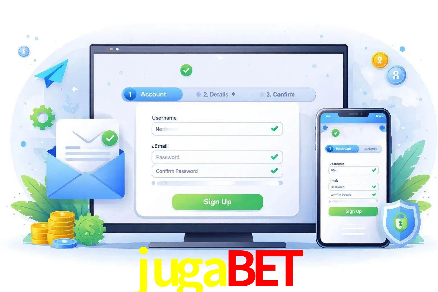 Registro de nuevo usuario y configuración de cuenta jugabet