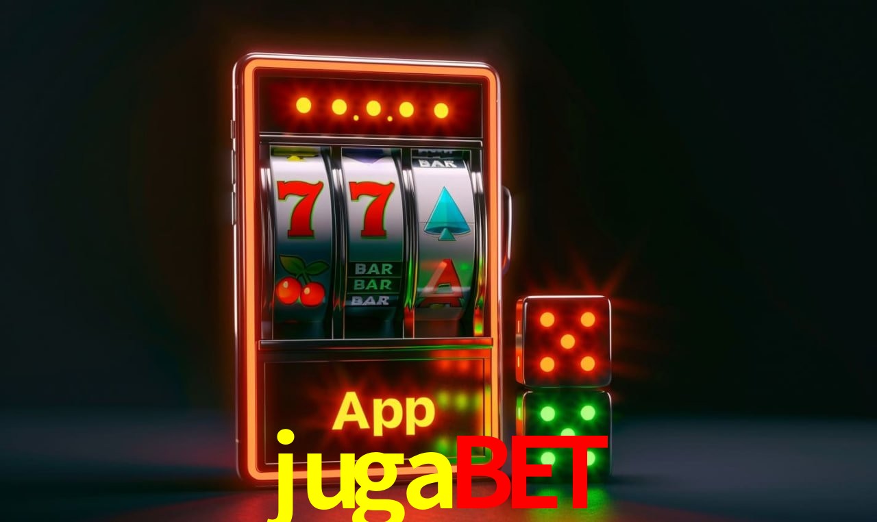 Escena dinámica inspirada en casino con iluminación jugabet, cartas, fichas e íconos de juegos digitales en un espacio moderno de juegos.